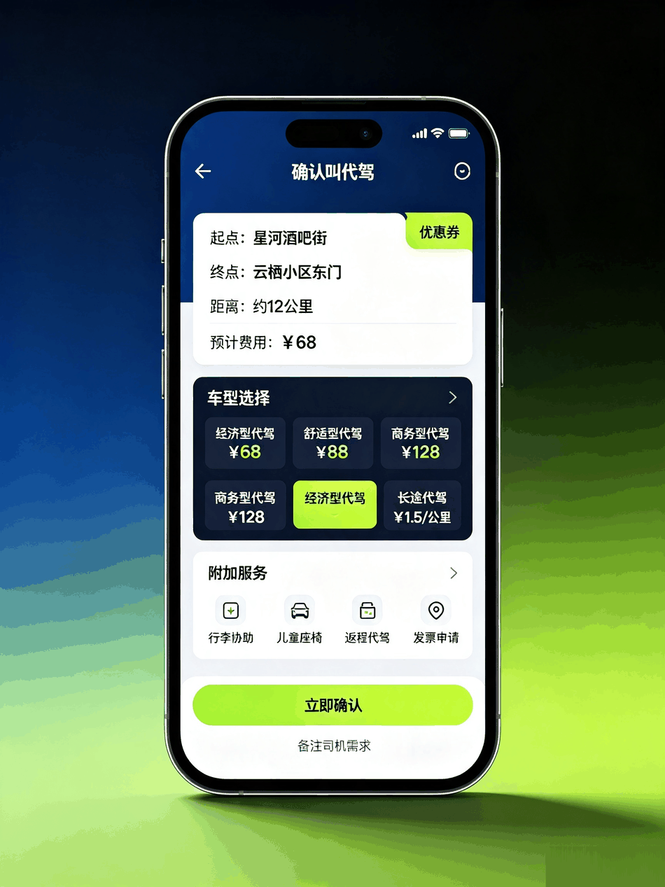 代驾代跑小程序
