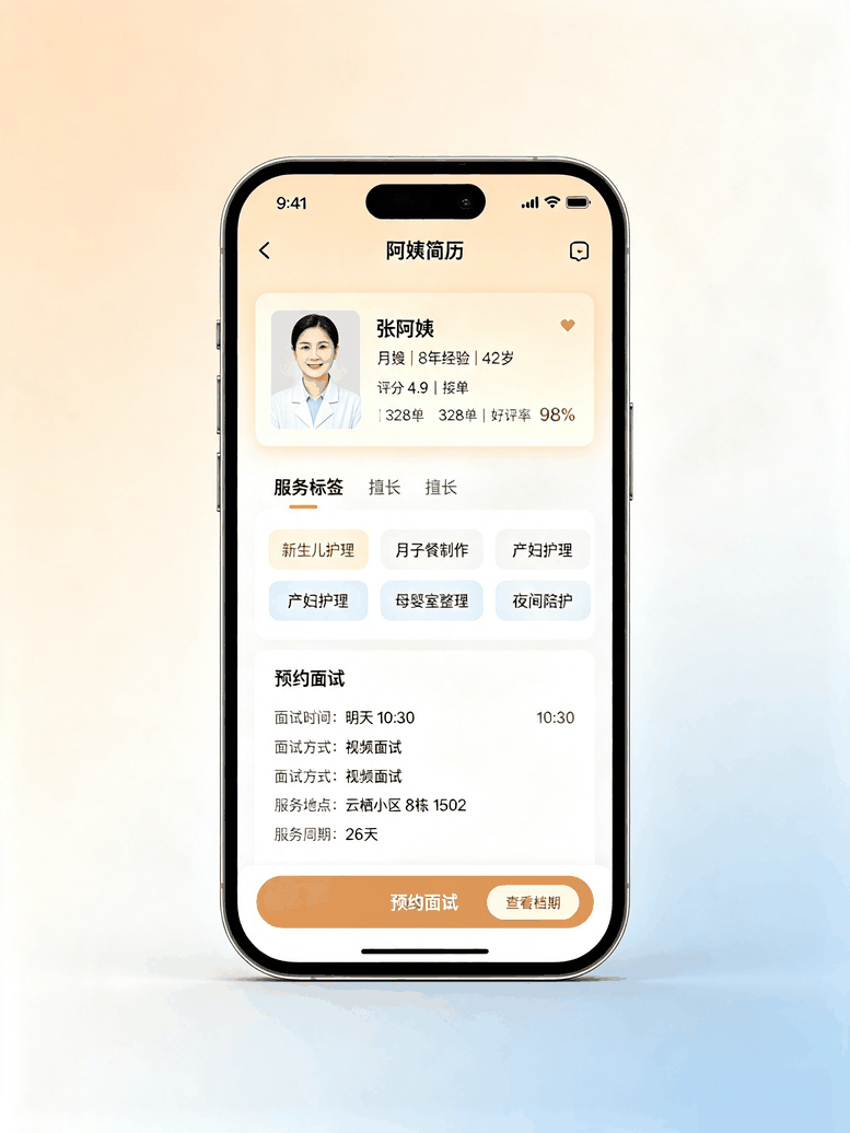 月嫂保姆服务小程序